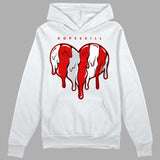Red Cement 4S DopeSkill Hoodie Sweatshirt Slime Drip Heart Graphic
