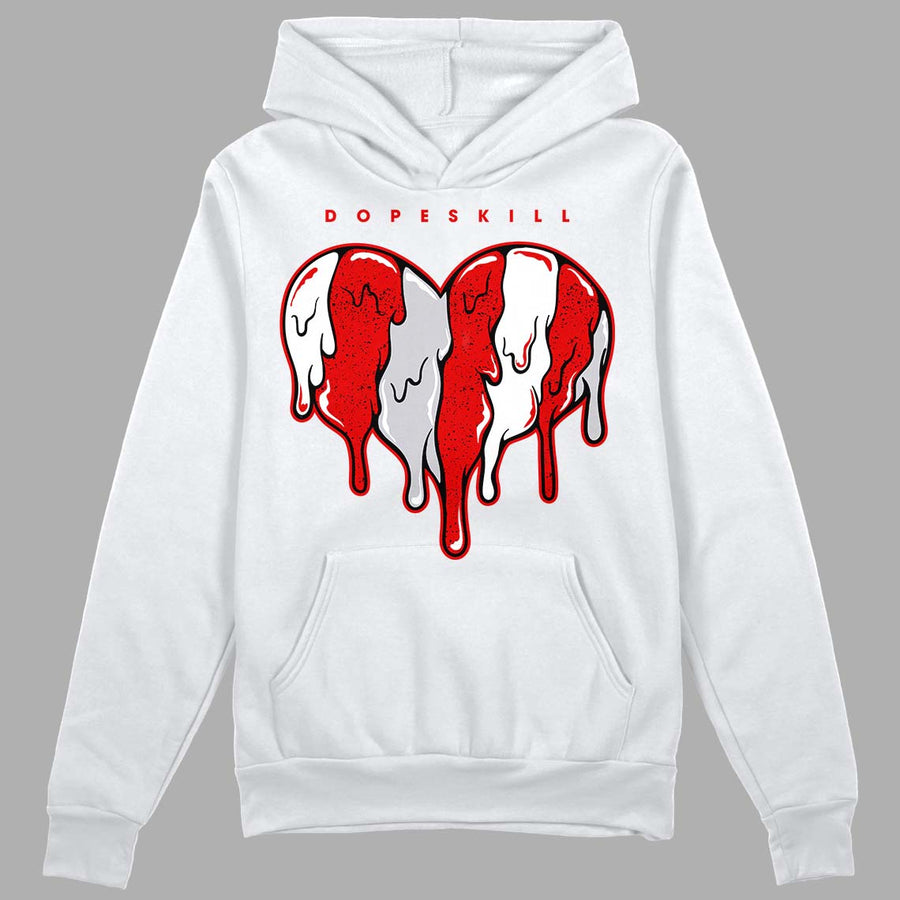 Red Cement 4S DopeSkill Hoodie Sweatshirt Slime Drip Heart Graphic