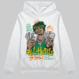 Green 'All Hustle No Luck' DopeSkill Graphic Hoodie
