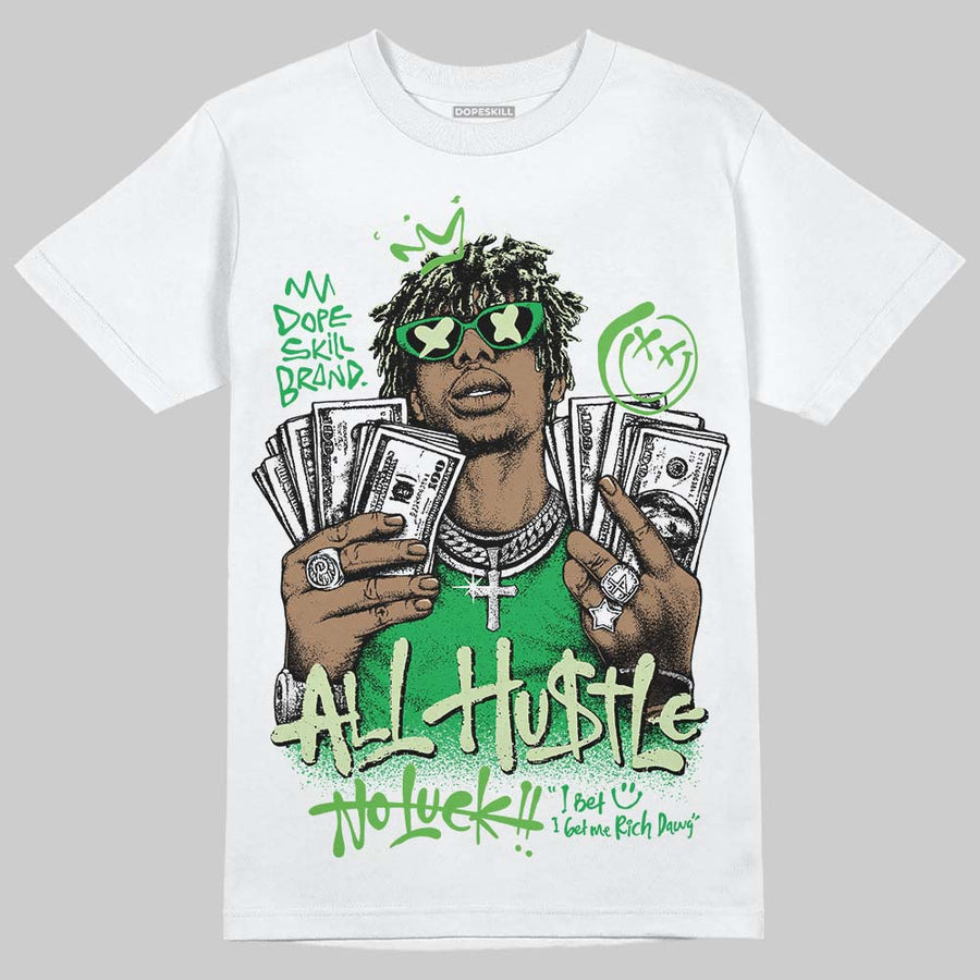 Jumpman Jack “Green Spark” DopeSkill T-Shirt All Hustle No Luck Graphic