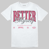 White Fluo Pink DopeSkill T-Shirt Better Myself Graphic