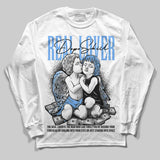 Black University Blue 5s DopeSkill Long Sleeve T-Shirt Real Lover Graphic