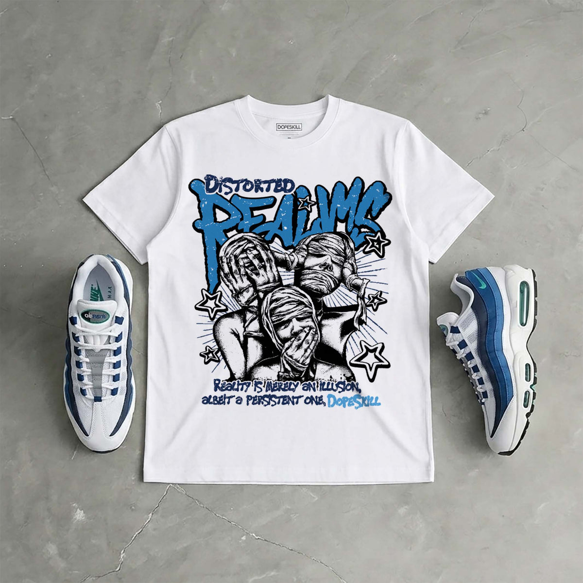Max 95 Big Bubble “Slate” DopeSkill T-Shirt Distorted Realms Graphic