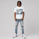“True Blue” 3s DopeSkill T-Shirt 23 with 3s Pattern Graphic