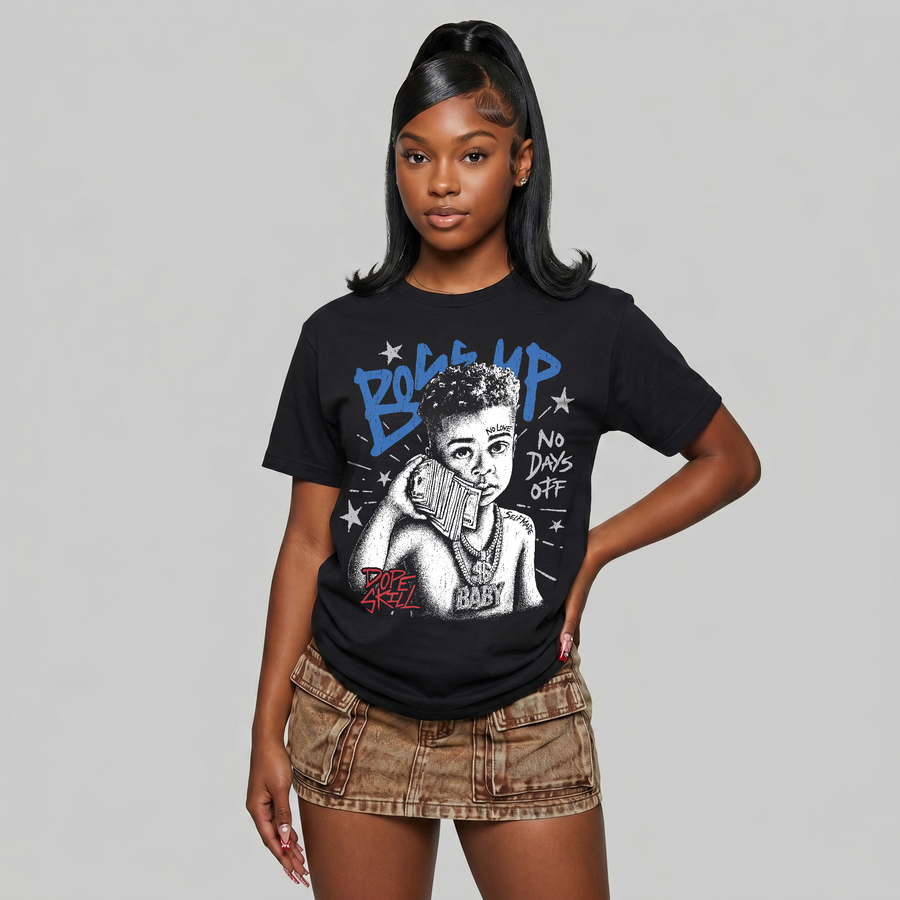 “True Blue” 3s DopeSkill T-Shirt Boss Up Graphic
