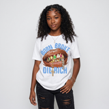 Black University Blue 5s DopeSkill T-Shirt Born Broke Die Rich Graphic