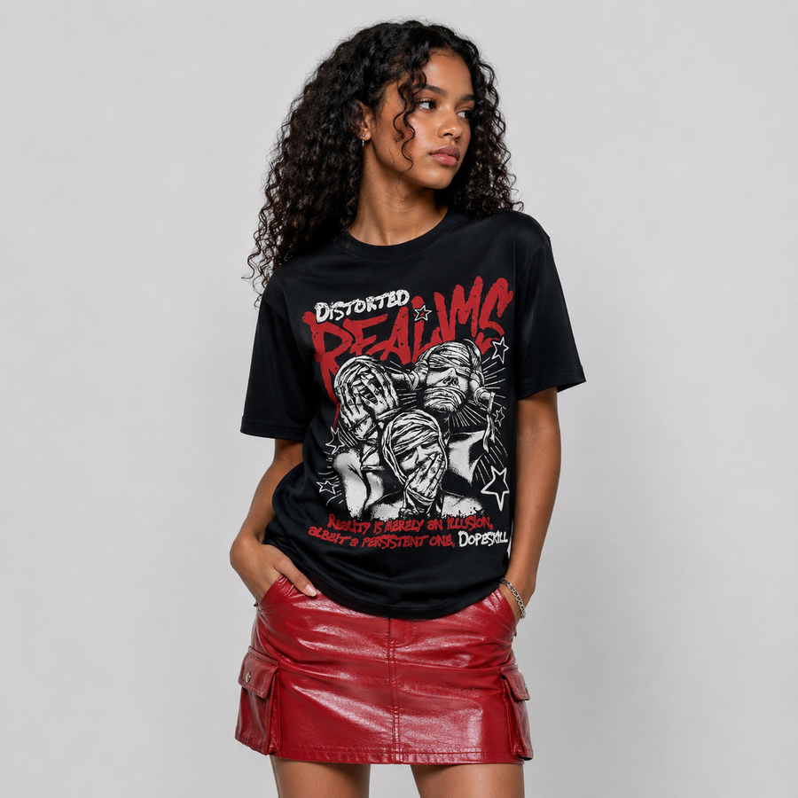 Foamposite One "Gym Red" DopeSkill T-Shirt Distorted Realms Graphic