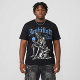 Black University Blue 5s DopeSkill T-Shirt Ambition Graphic