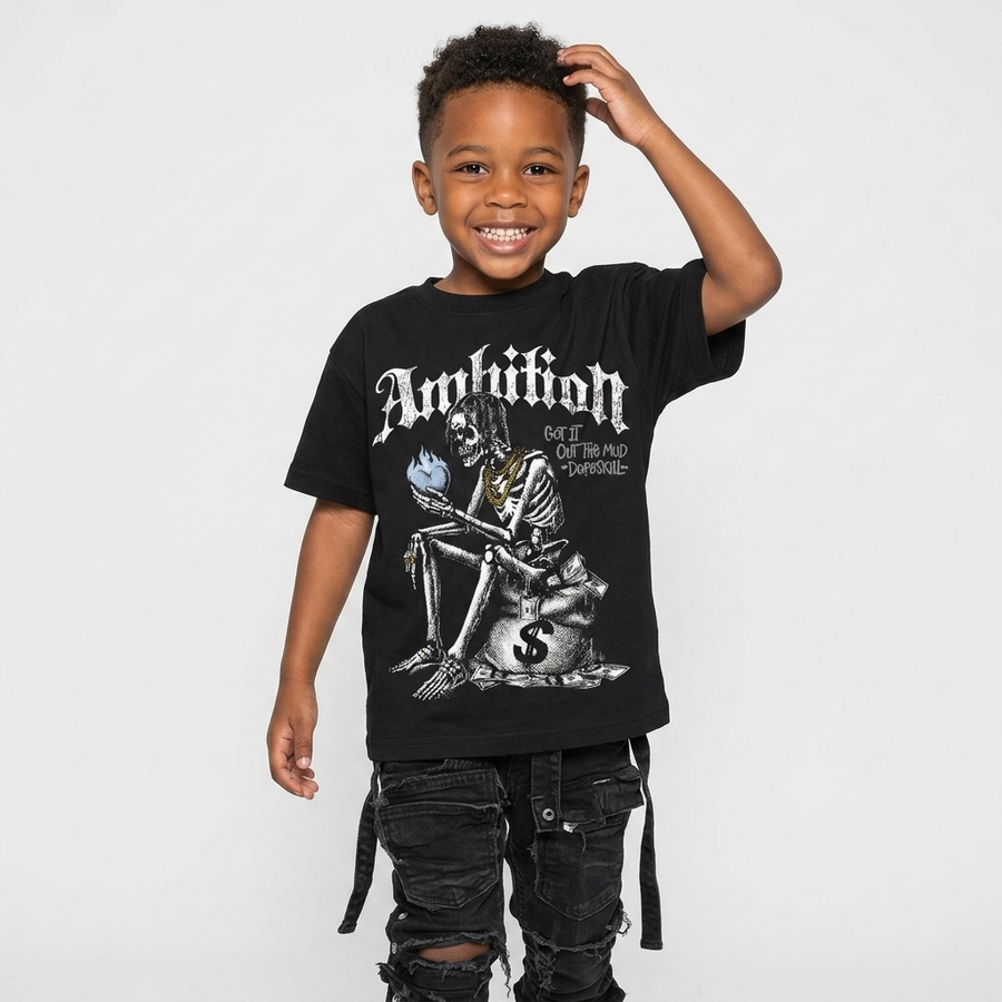 White Metallic 5s DopeSkill T-Shirt Ambition Graphic