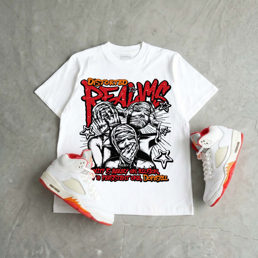 Sunset 5s DopeSkill T-Shirt Distorted Realms Graphic