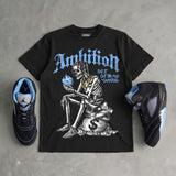 Black University Blue 5s DopeSkill T-Shirt Ambition Graphic
