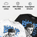 Black University Blue 5s DopeSkill Long Sleeve T-Shirt Boss Up Graphic