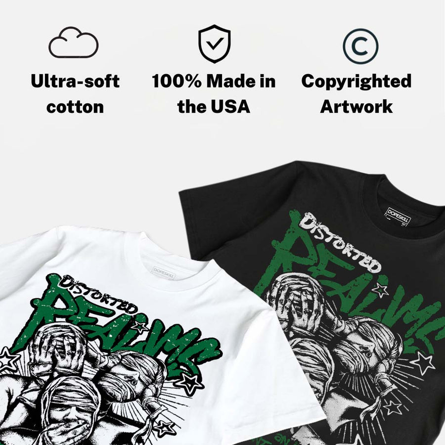 Pine Green 1s DopeSkill T-Shirt Distorted Realms Graphic