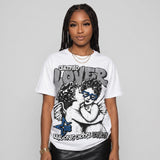 Flint Grey 9s DopeSkill Oversize Print T-Shirt Real Ones Choose Loyalty Graphic