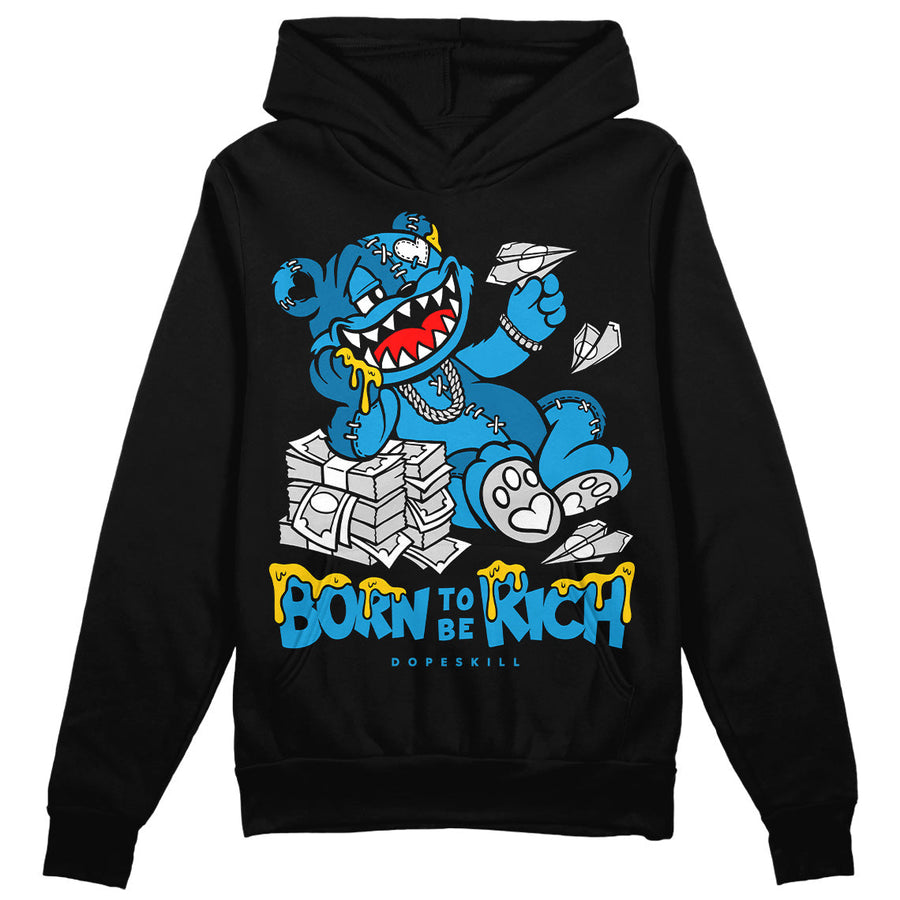 Military Blue 4s DopeSkill Hoodie Sweatshirt Born To Be Rich Graphic