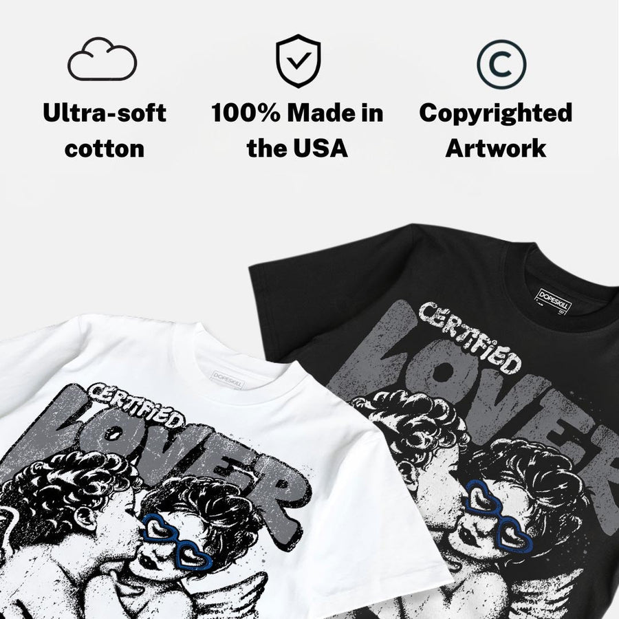 Flint Grey 9s DopeSkill Oversize Print T-Shirt Real Ones Choose Loyalty Graphic