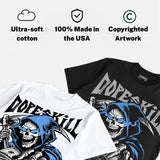 Black University Blue 5s DopeSkill T-Shirt Go Fund Yourself Graphic