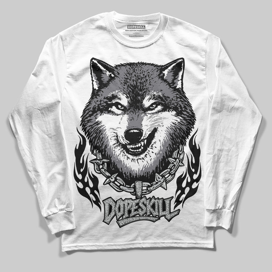 Wolf Grey 12s DopeSkill Long Sleeve T-Shirt Wolf Grey Graphic
