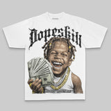 Black/White Oversize Print Money Loves Me DopeSkill Graphic T-shirt