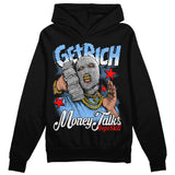 Powder Blue 9s DopeSkill Hoodie Sweatshirt Get Rich Graphic