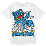 Military Blue 4s DopeSkill T-Shirt Born To Be Rich Graphic