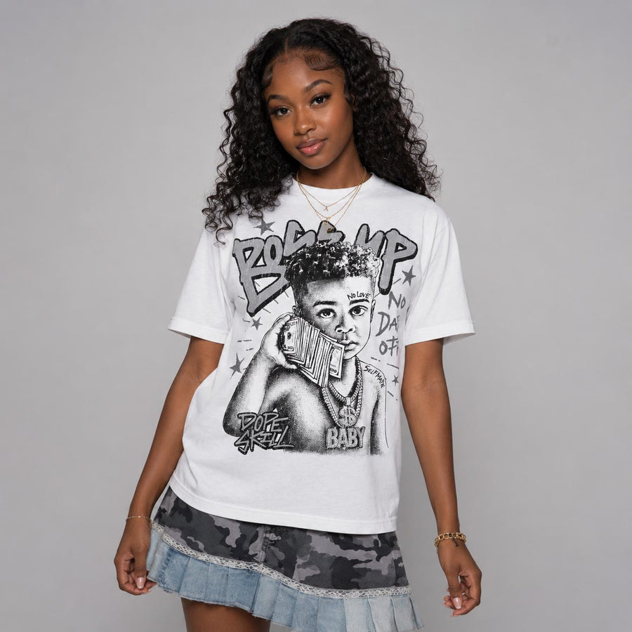 Wolf Grey 5s DopeSkill T-Shirt Boss Up Graphic