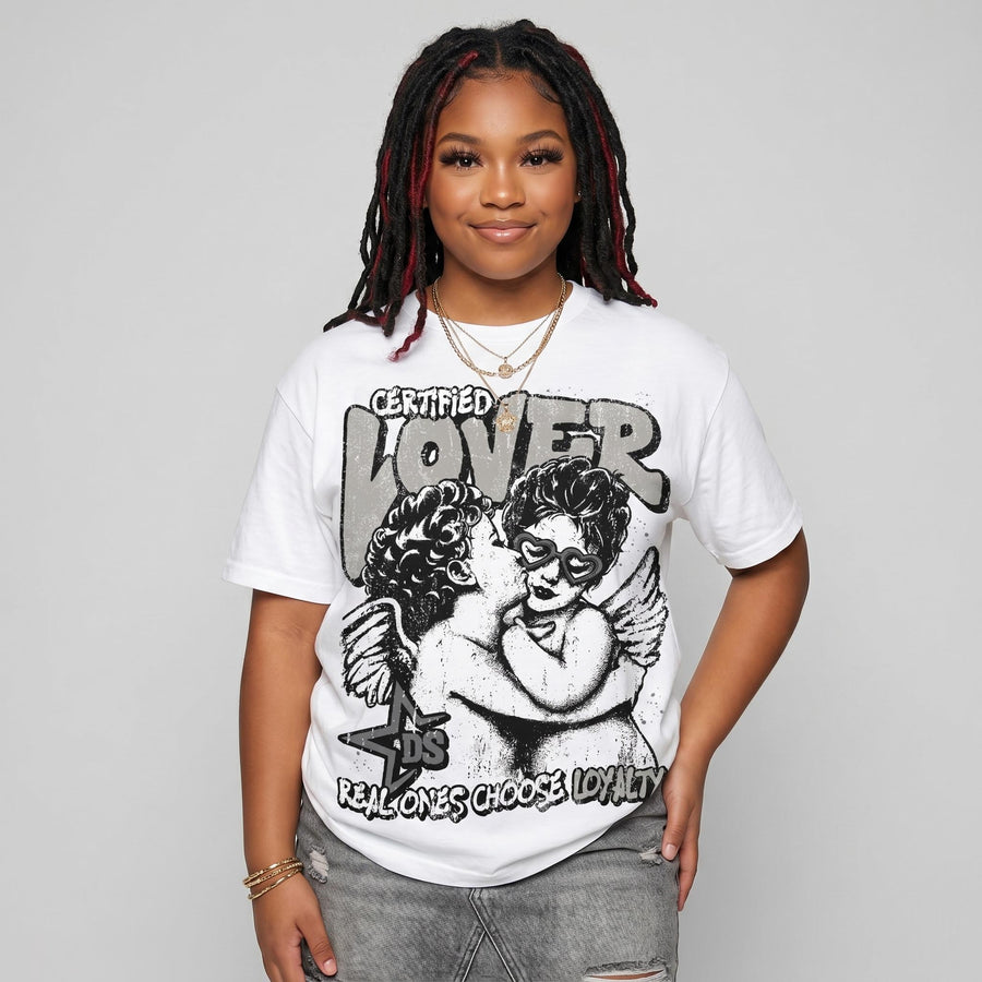 Cool Grey 11s DopeSkill Oversize Print T-Shirt Real Ones Choose Loyalty Graphic