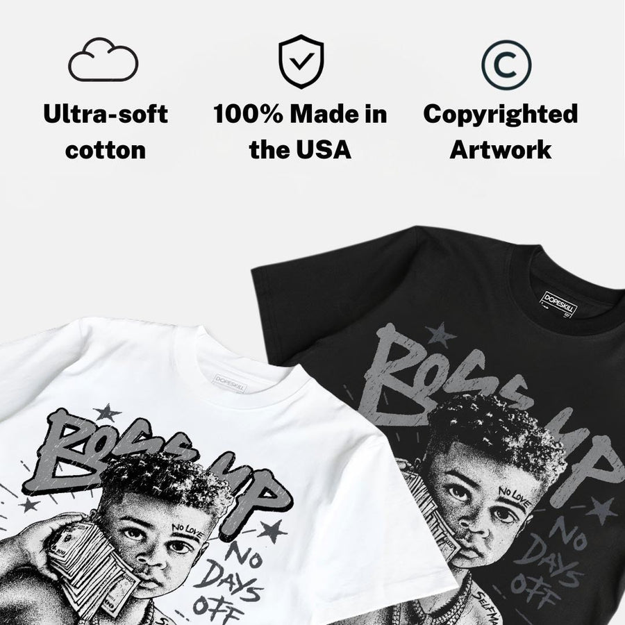 Wolf Grey 5s DopeSkill T-Shirt Boss Up Graphic