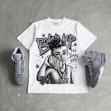 Wolf Grey 5s DopeSkill T-Shirt Boss Up Graphic