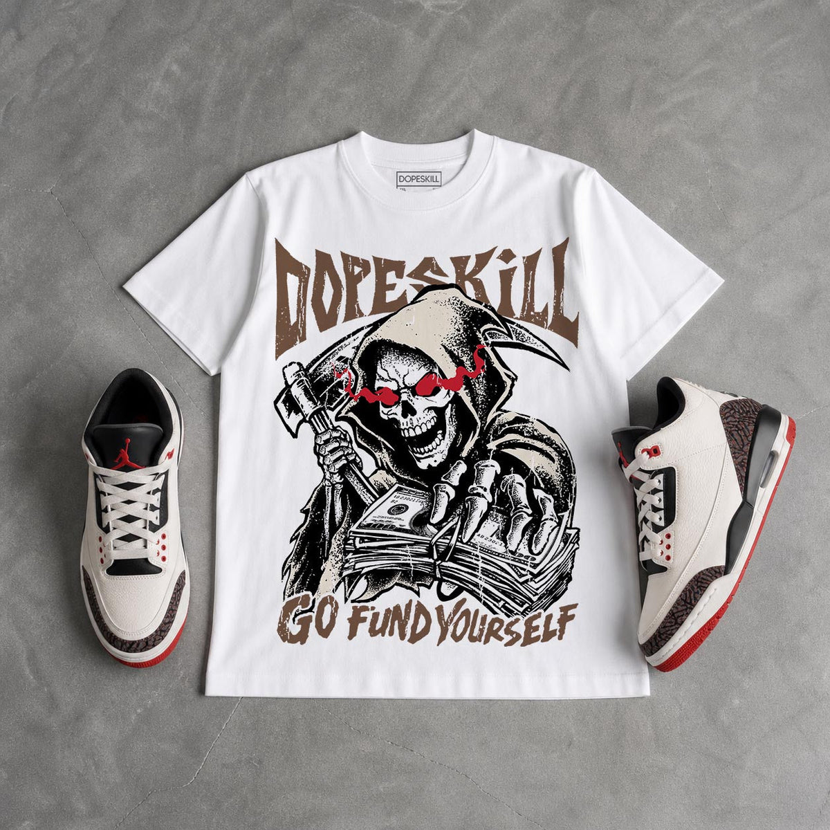 World’s Best Dad 3s DopeSkill T-Shirt Go Fund Yourself Graphic
