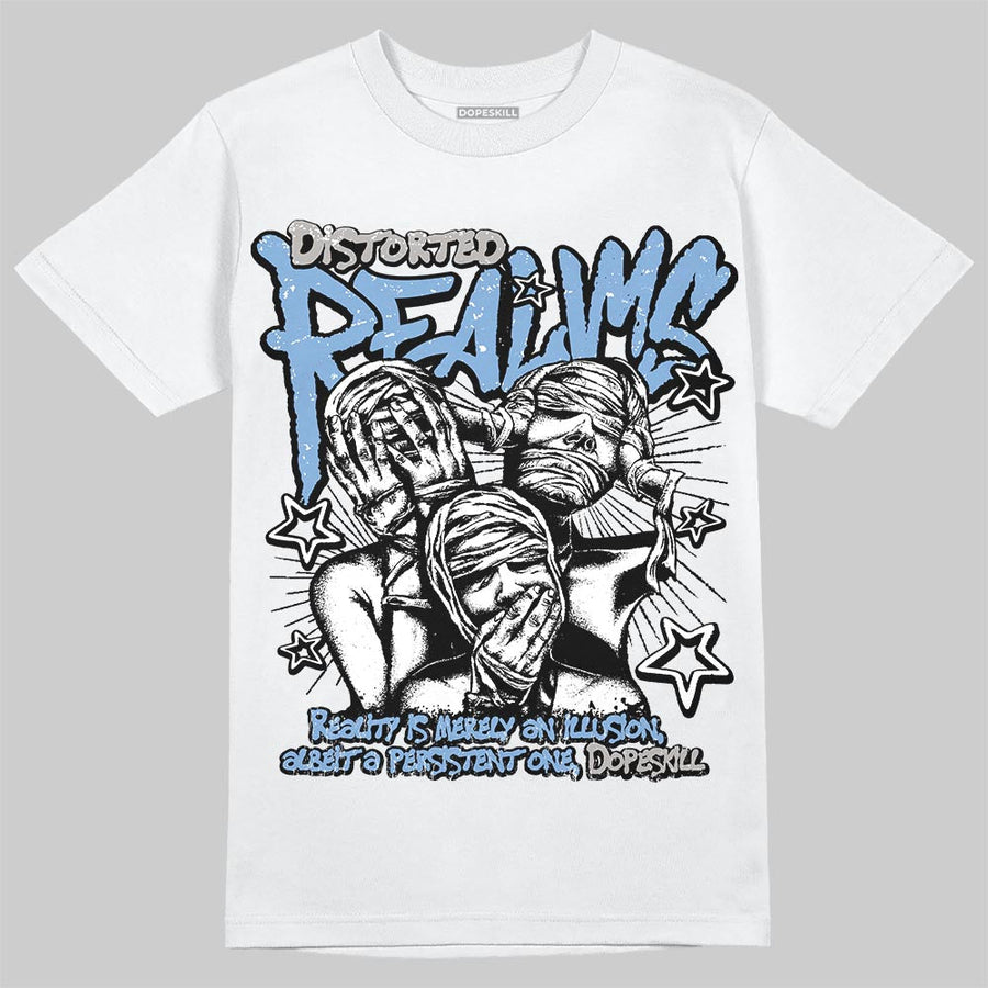 University Blue 5s DopeSkill T-Shirt Distorted Realms Graphic