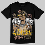 TAN 'All Hustle No Luck' DopeSkill Graphic T-Shirt