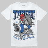 “True Blue” 3s DopeSkill T-Shirt Threat Graphic