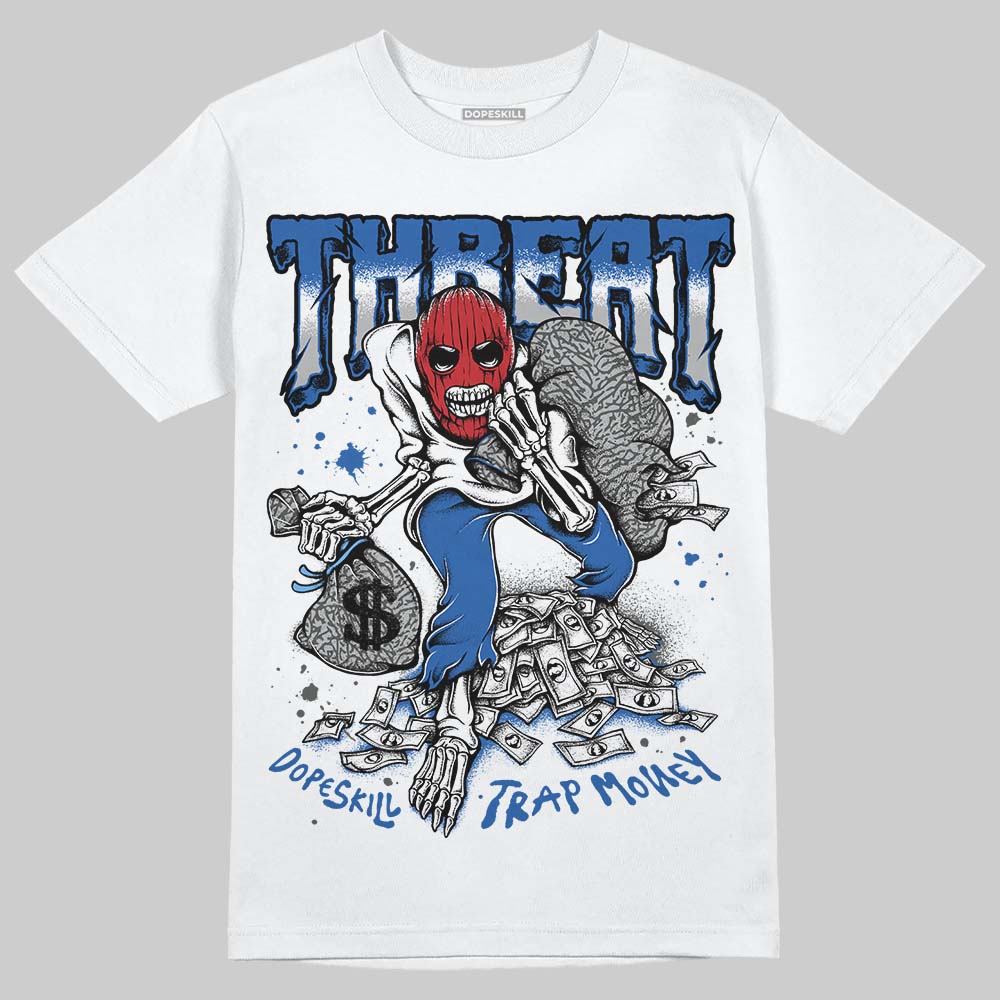 “True Blue” 3s DopeSkill T-Shirt Threat Graphic