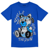 AJ 5 Racer Blue DopeSkill Racer Blue T-shirt Smile Through The Pain Graphic