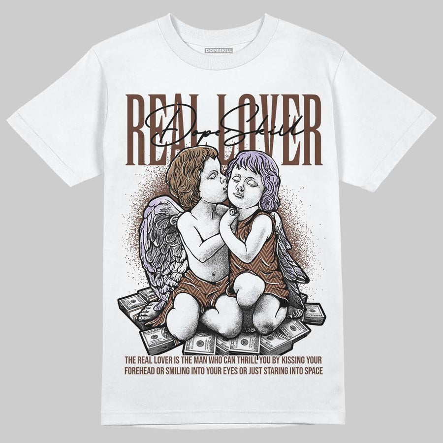 Harris Tweed x Sesame/Violet Mist Dunk DopeSkill T-Shirt Real Lover Graphic