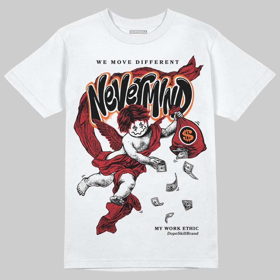 Fire Red “Black Tongue” 5s DopeSkill T-Shirt Nevermind Graphic