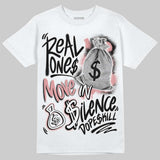 Harris Tweed x Black/Phantom Dunk DopeSkill T-Shirt Real Ones Move In Silence Graphic