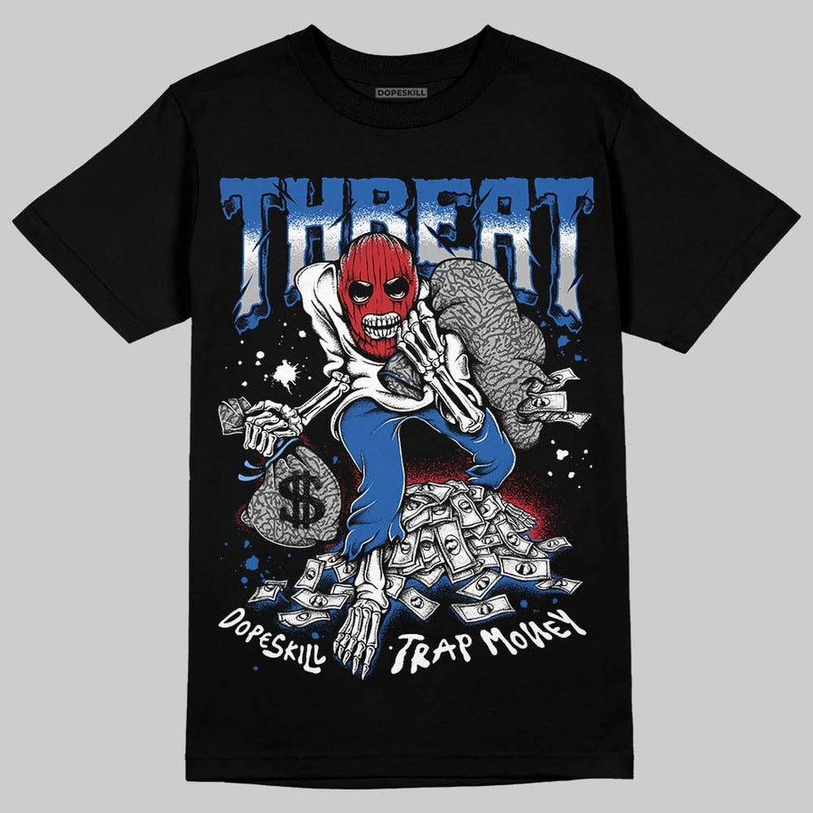 “True Blue” 3s DopeSkill T-Shirt Threat Graphic