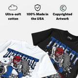 “True Blue” 3s DopeSkill T-Shirt Threat Graphic