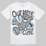 Wolf Grey 5s DopeSkill T-Shirt Out Here Being Cute Graphic