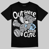 Wolf Grey 5s DopeSkill T-Shirt Out Here Being Cute Graphic