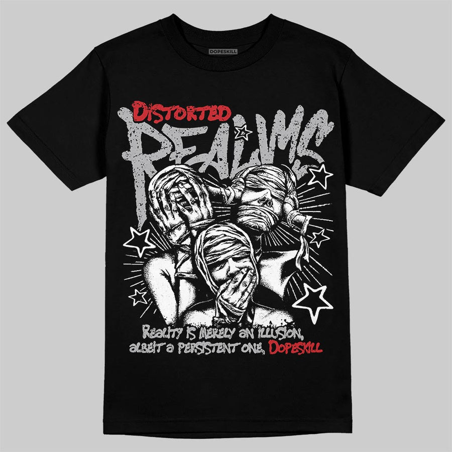 White Cement 4s DopeSkill T-Shirt Distorted Realms Graphic