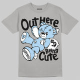 Wolf Grey 5s DopeSkill T-Shirt Out Here Being Cute Graphic