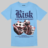 University Blue 'Risk Is Better Than Regret' DopeSkill Graphic T-Shirt