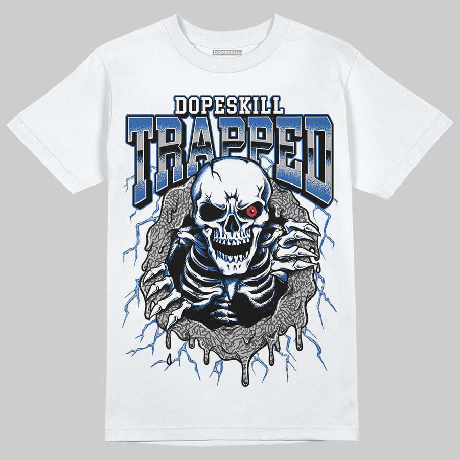 “True Blue” 3s DopeSkill T-Shirt Trapped Halloween Graphic