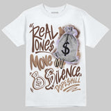 Harris Tweed x Sesame/Violet Mist Dunk DopeSkill T-Shirt Real Ones Move In Silence Graphic
