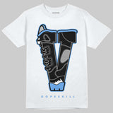 Black University Blue 5s DopeSkill T-Shirt V Jordan 5 Graphic