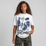 Black University Blue 5s DopeSkill T-Shirt Ways To Get Ahead Graphic