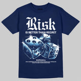 University Blue 'Risk Is Better Than Regret' DopeSkill Graphic T-Shirt